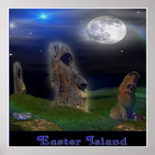 Easter Island poster