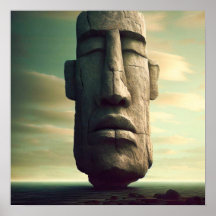 Easter Island Rock Statue