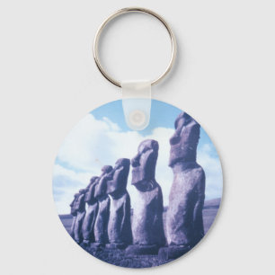 Easter Island Statues Key Ring