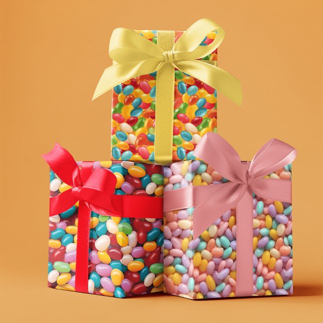 Easter Jelly Bean Pattern Wrapping Paper Sheet (Creator Uploaded)