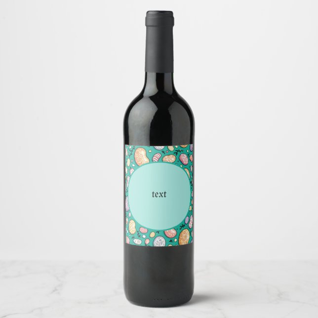 Easter Jelly Bean Wine Label (Front)