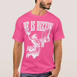 Easter Jesus Basketball He Is Rizzen T-Shirt