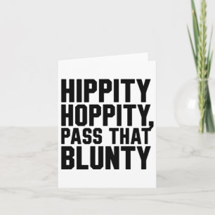 Easter Joke Funny Hippity Hoppity P That Blunty Card