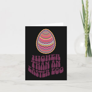 Easter Joke Retro Psychedelic Egg Hunt Art Funny Card