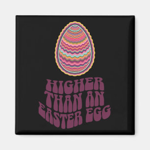 Easter Joke Retro Psychedelic Egg Hunt Art Funny Magnet