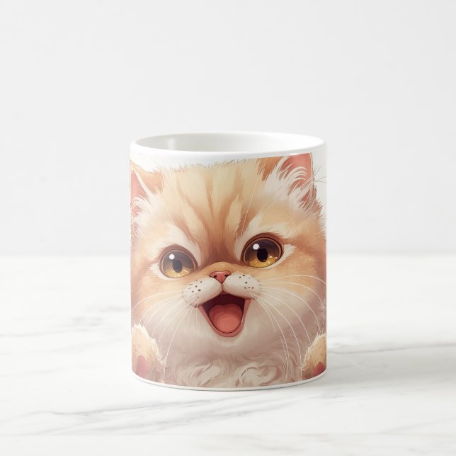“Easter Joy Persian Kitty" Adorable Persian Cat Coffee Mug (Center)