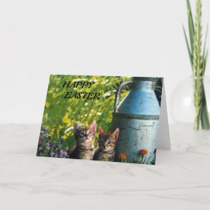EASTER KITTEN WISHES HOLIDAY CARD