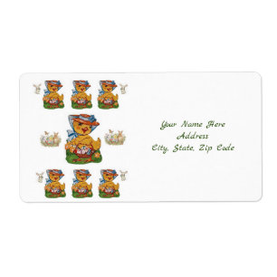 Easter Labels Duck