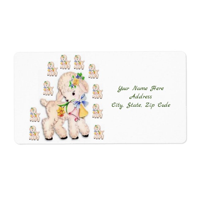 Easter Labels Lamb (Front)