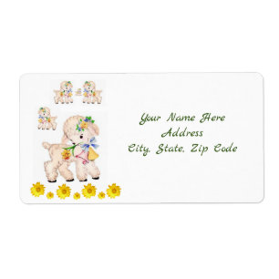 Easter Labels Lamb