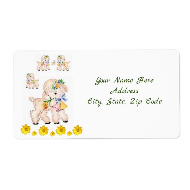 Easter Labels Lamb (Front)