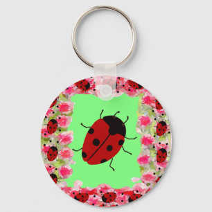Easter Ladybug Key Ring