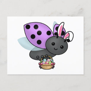 Easter Ladybug Postcard