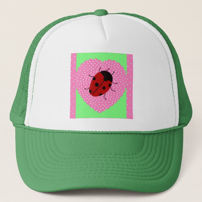 Easter Ladybug Trucker Hat (Front)