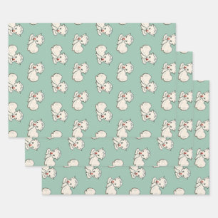 Easter Lamb, Baby Farm Animal, Vintage Religion Wrapping Paper Sheet