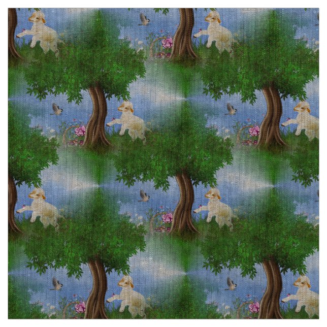 Easter Lamb Fabric (Swatch)