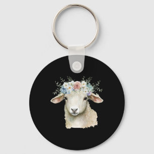 Easter Lamb Floral Flower Crown For Girls Women Sp Key Ring