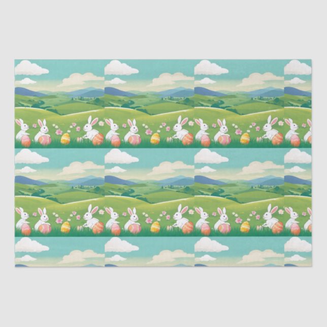 Easter landscape tissue paper (Front)