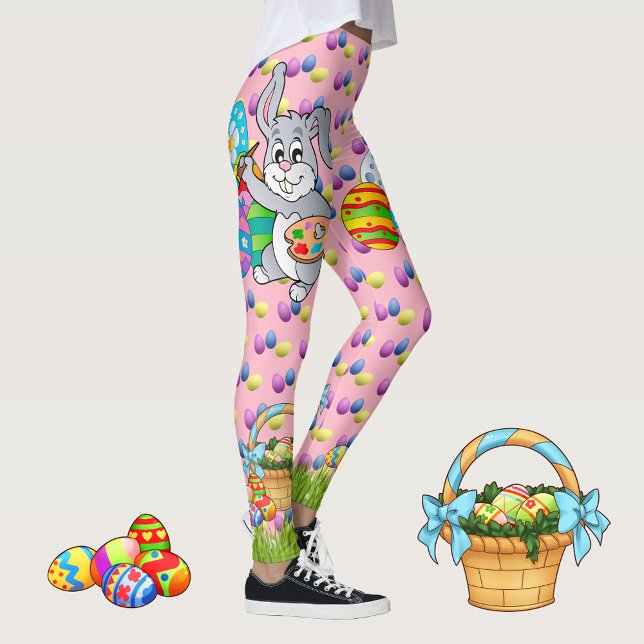 EASTER Leggings Bunny Egg Yoga Pants Women's Girls (Creator Uploaded)