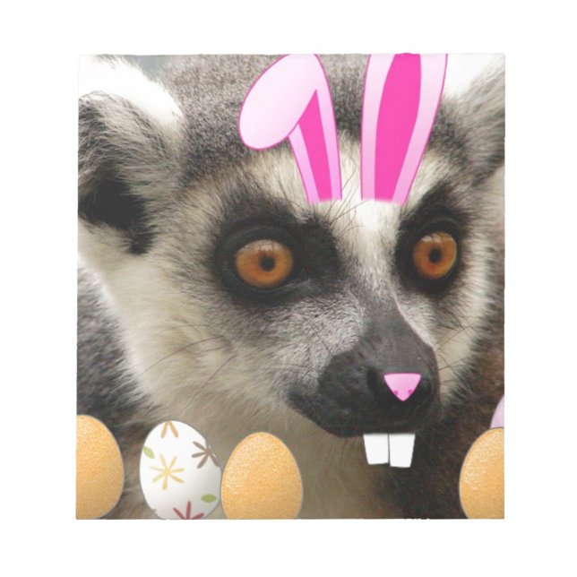 Easter Lemur Notepad (Front)