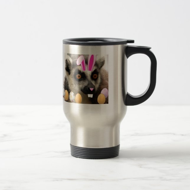 Easter Lemur Travel Mug (Right)