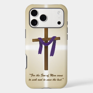 Easter Lent Cross Purple Drape Resurrection Day