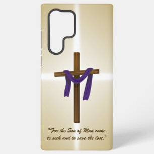 Easter Lent Cross Purple Drape Resurrection Day Samsung Galaxy Case