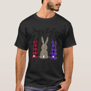 Easter Leopard Bunny Rabbit Palm Sunday Girls Wome T-Shirt