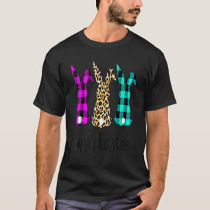 Easter Leopard Bunny Rabbit Palm Sunday Girls Wome T-Shirt