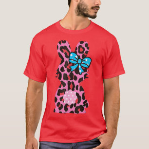 Easter Leopard Bunny Rabbit Palm Sunday Happy East T-Shirt
