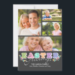 Easter Letters Four Photo Card<br><div class="desc">Easter is almost here! Celebrate the season with a photo card and send Easter wishes with this stylish Easter card. (FP) The card is easy to customise with your wording, font, font colour and choice of six paper types. Not exactly what you're looking for? All our products can be custom...</div>