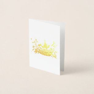 Easter Light Metalized Card