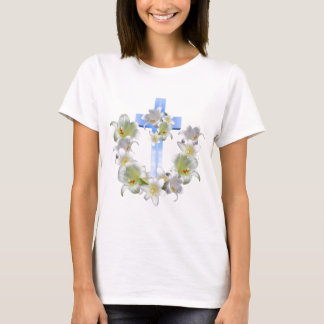 Easter Lilies and Cross Shirt