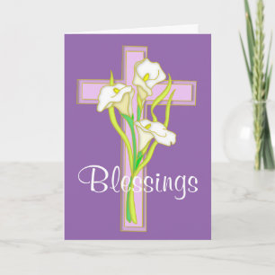 Easter Lily Blessings Holiday Card