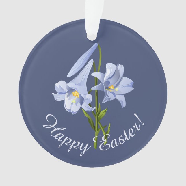 Easter Lily Bouquet Ornament (Front)