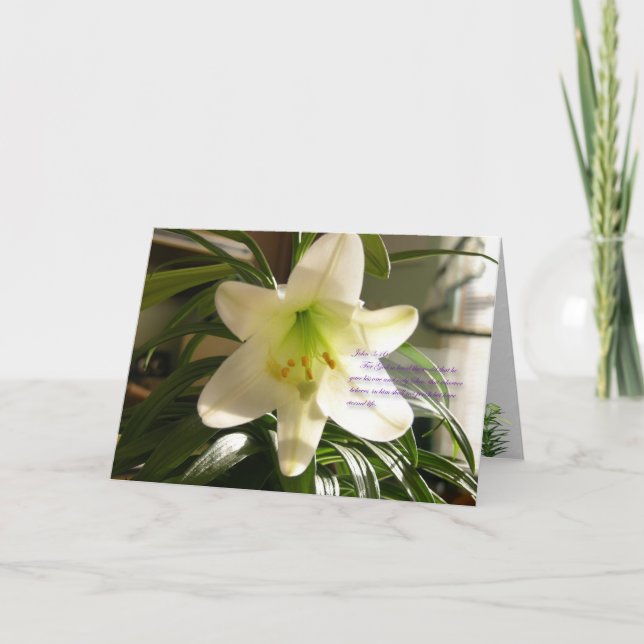Easter Lily Card (Front)