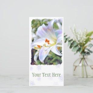 Easter lily [Flat Guide Card] 案内状 Announcement