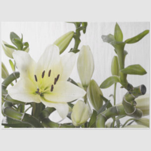 Easter Lily Floral Decoupage Tissue Paper