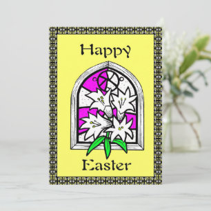 Easter Lily Happy Easter Greeting Card