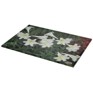 Easter Lily (Lilium regale) Cutting Board