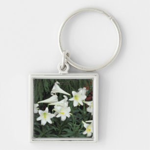 Easter Lily (Lilium regale) Key Ring