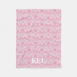 Easter Lily Monogram Blanket