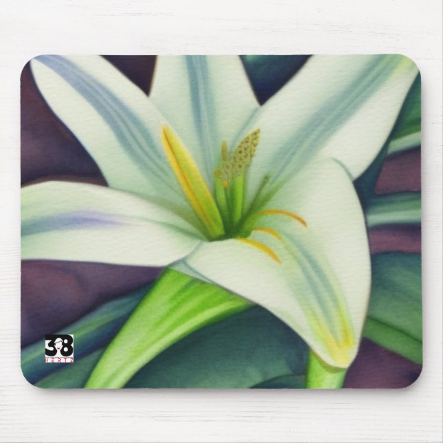 Easter Lily Mouse Mat (Front)