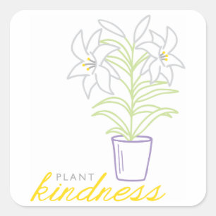 Easter Lily Square Sticker