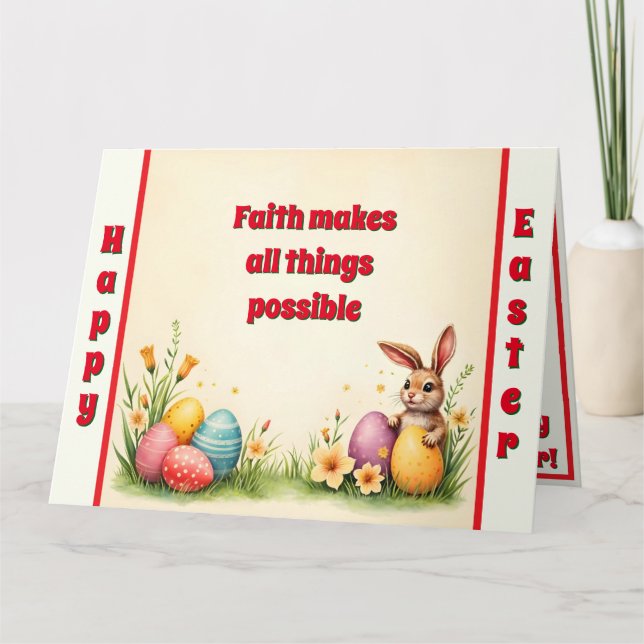 Easter Little Rabbit Popular Collection Card (Front)