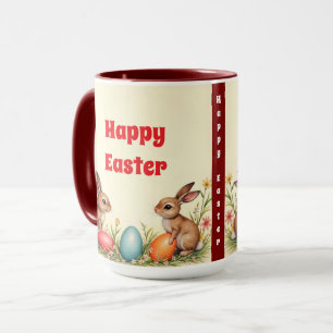 Easter Little Rabbits Vintage Popular Collection Mug