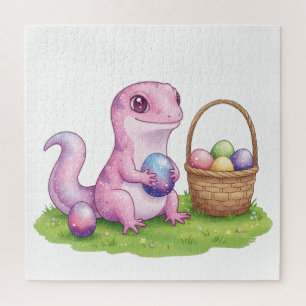 Easter lizard jigsaw puzzle