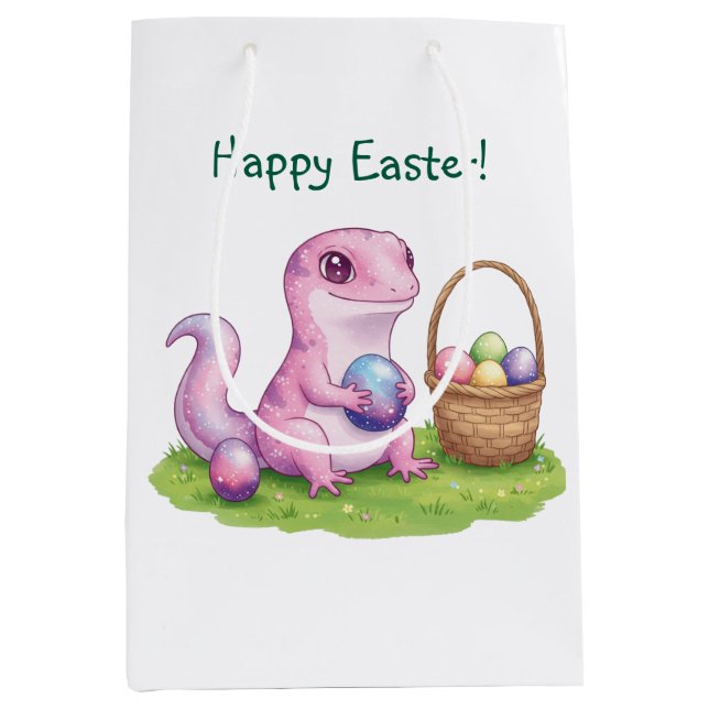 Easter lizard  medium gift bag (Front)