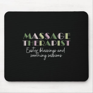 Easter Mage Therapist Cute Mage Bunny Happy Easter Mouse Mat