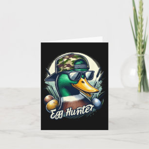 Easter Mallard Duck The Hunt Is On Easter Camo Duc Card